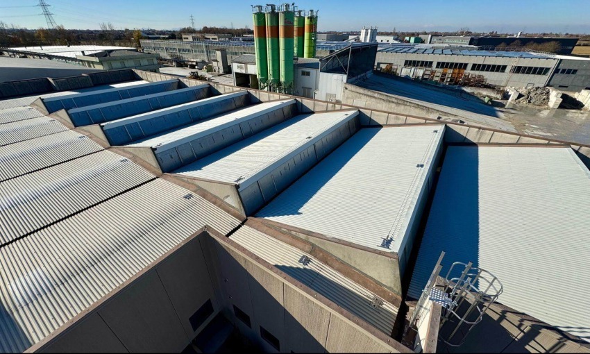 Linee vita per copertura industriale